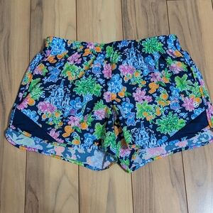 EUC! Lilly Pulitzer Disney Ocean Trail Shorts Aegean Navy Lilly Loves Disney XS